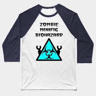 ZOMBIE MINIFIG BIOHAZARD Baseball T-Shirt